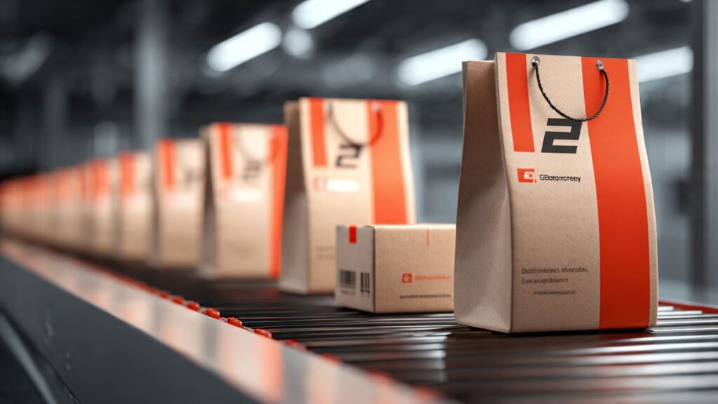 Embalagens e identidade visual consistente mostrando como construir uma marca forte.