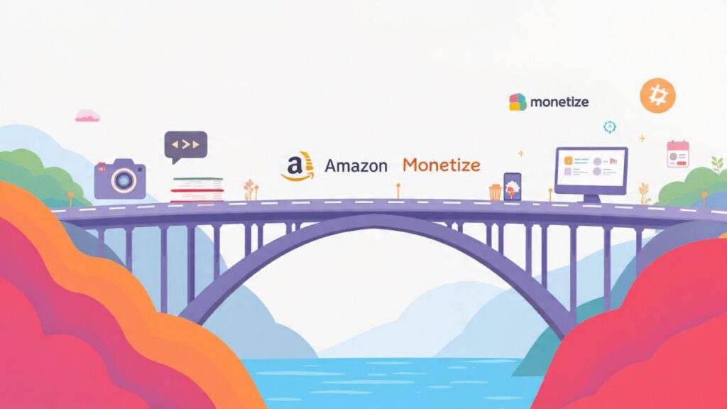 Diagrama mostrando a função das plataformas de afiliados para ganhar dinheiro como ponte entre produtores e afiliados.