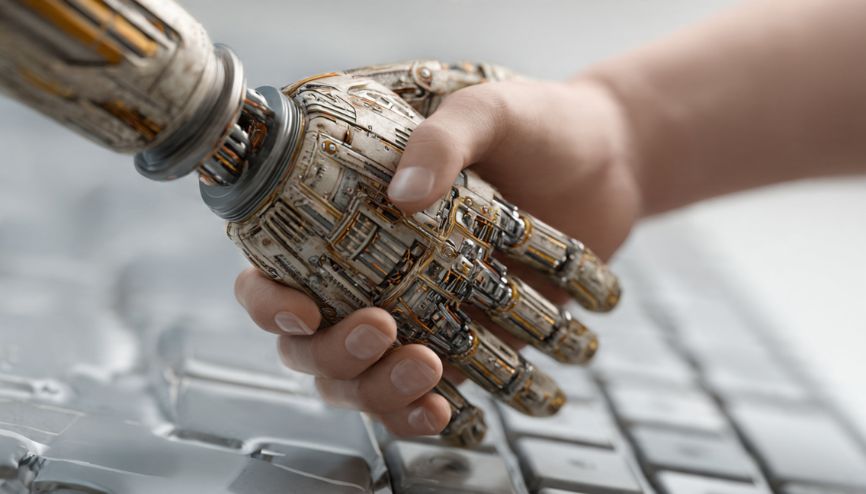 Pessoa usando IA de forma ética e segura para aumentar a produtividade com ia